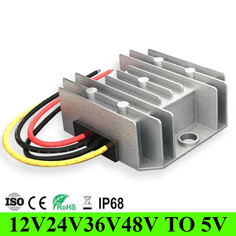 

12V 24V 36V 48V to 5A 6A 8A 10A Step-down Module DC-DC Converter 12/5V 50W 12V to 5V Converter 36V 48V to 5V DC Converter CE