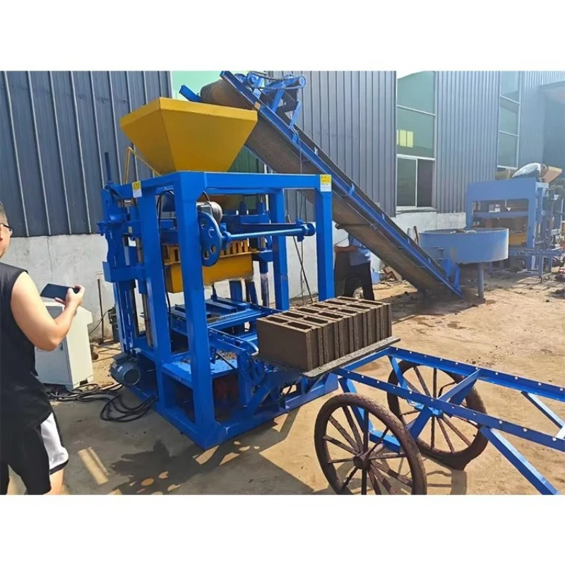 Interlocking Mobile Small Scale Brick Making Machine Hydraulic Automatic Small Hollow Block Making Machine Hydraulic