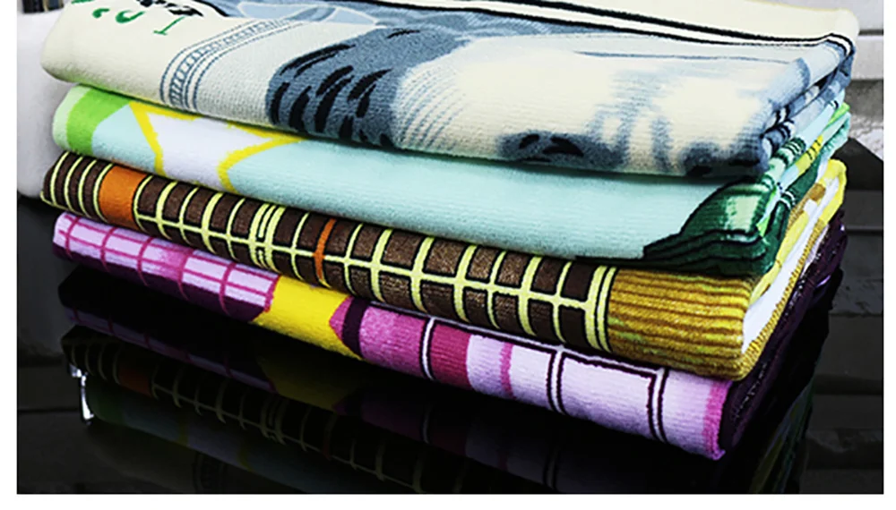Personalisiertes Strandtuch mit Namen, personalisiertes, super saugfähiges Badetuch, leichtes und kompaktes Poolhandtuch, Sommer-Meer-Großhandel – Detail 9