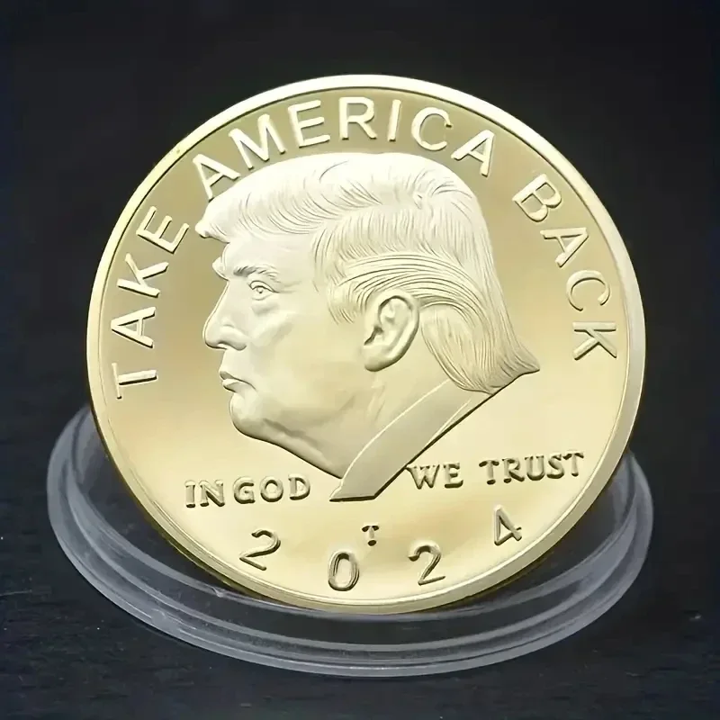 1pc Trump 2024 Commemorative Coin American Eagle Commemorative Coin Trump Coins image 3