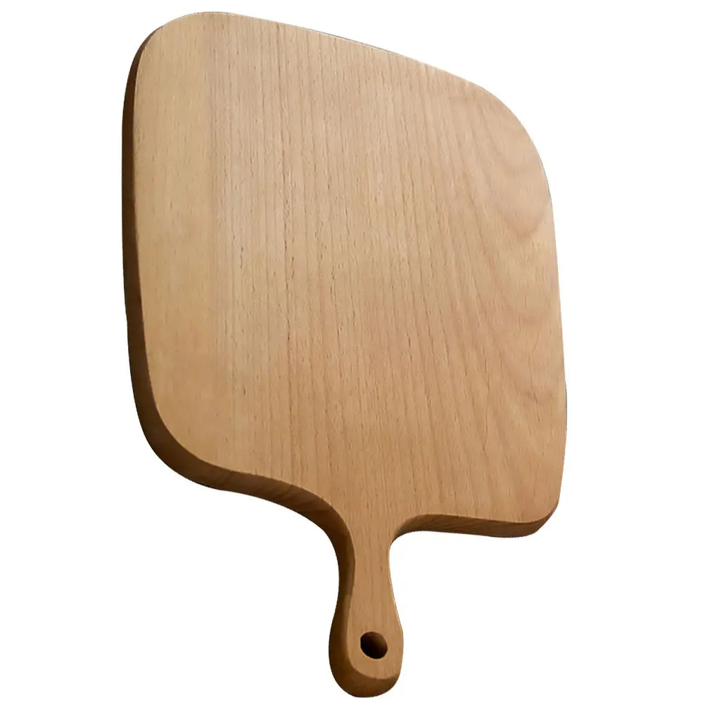 Nordic Style Khaki Wooden Cutting Board Kitchen Chopping Block Reversible Fruit Vegetable Meat Fish Bread Dessert Prep Eco