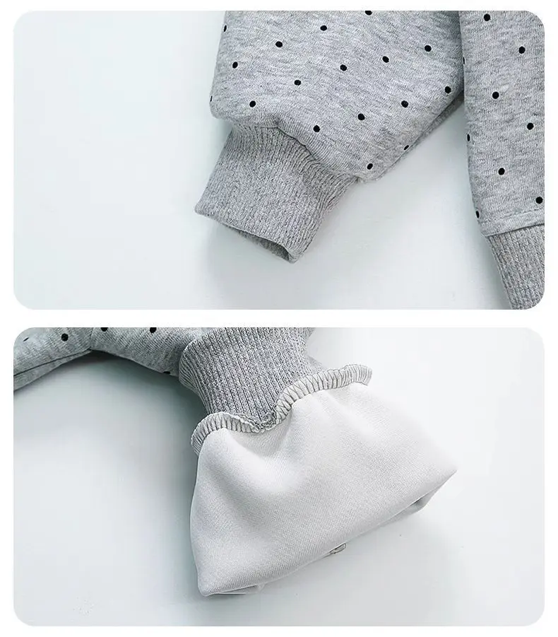 Kleinkind Mädchen Sweatshirt mit Großer Spitze und Schleife Lässiger Baumwoll-Pullover mit Punkten für Kleinkinder Rundhals Langarm Oberteil Kinderkleidung – Detail 24