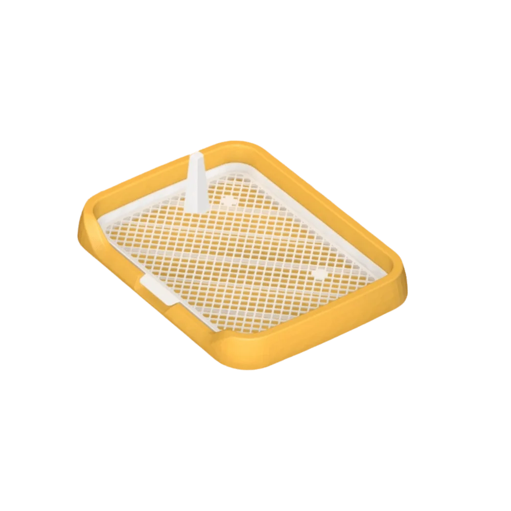 

Защитный, брызгозащитный, пластиковый туалет для дрессировки собак с сетчатым съемным покрытием, с открытым верхом, для использования с тренировочными подкладками