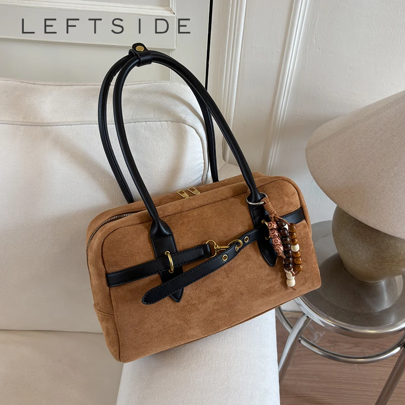 

Левая сторона, женская сумка через плечо из искусственной кожи, зимняя тенденция 2024, новая ретро-сумка с короткой ручкой, роскошные дизайнерские сумки и кошельки