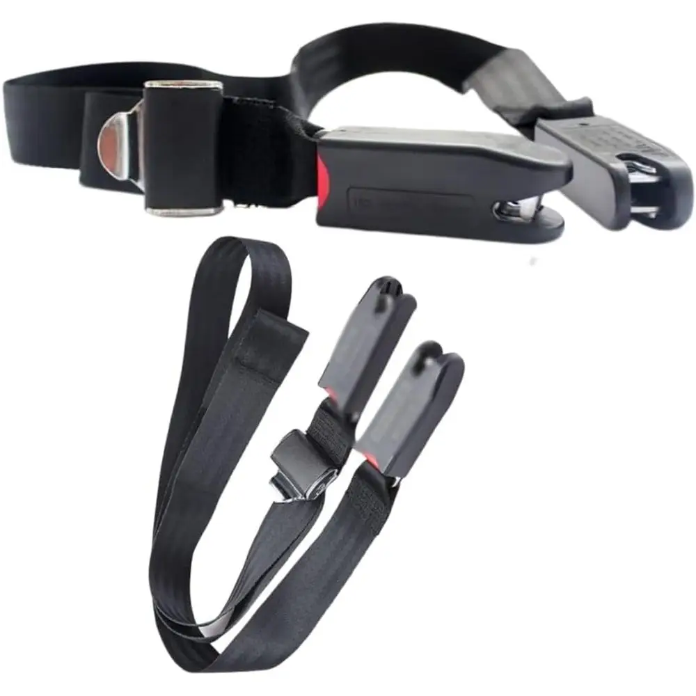Strap Pads Compatible with 1 Pcs Unil ISOIX Kids Seat Car ixing Straps Covers with Interace Accory Cover Set (Black)