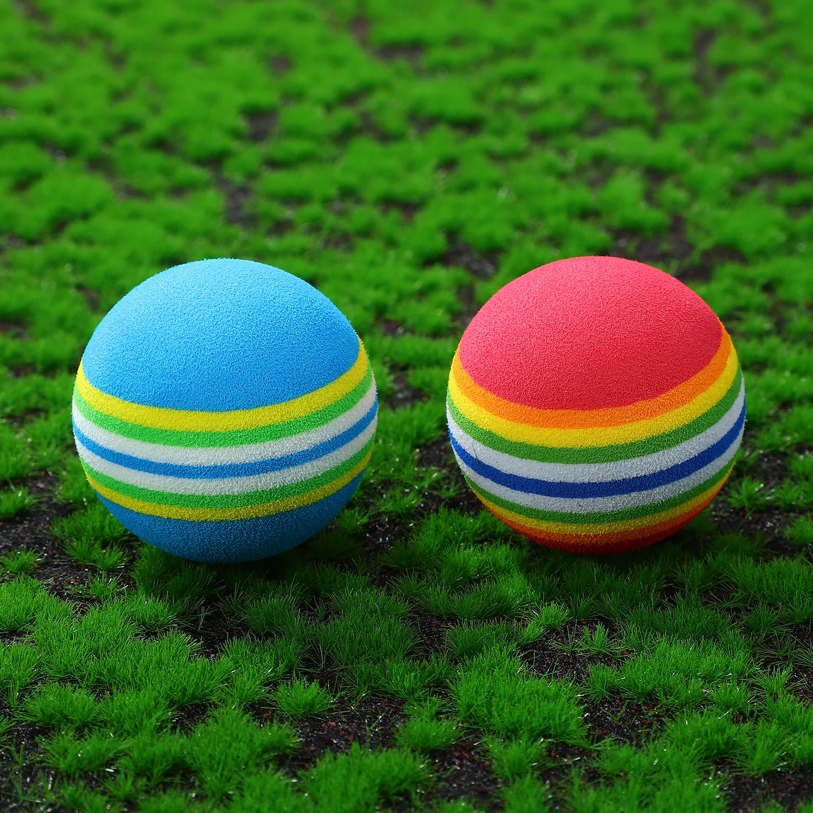 

26 Pcs Golf Rainbow Ball Soft Balls Practice Sponge Bright Colors Equipment Colored Miss