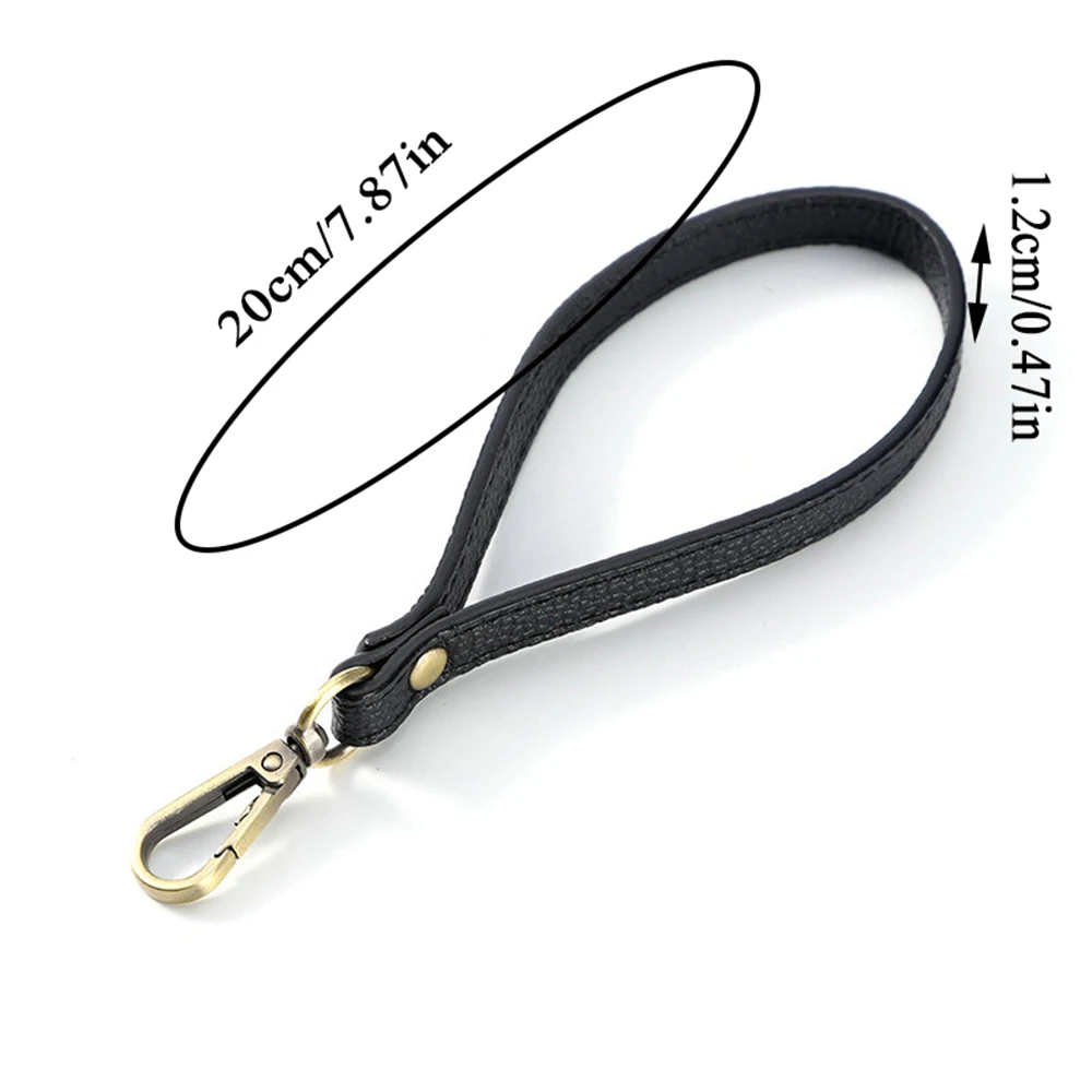 Protable Soft Leather Purse Clutch Wrist Strap Women Replacement Short Handle For Handbag Belts Bag Accessories DIY Wallet Strap