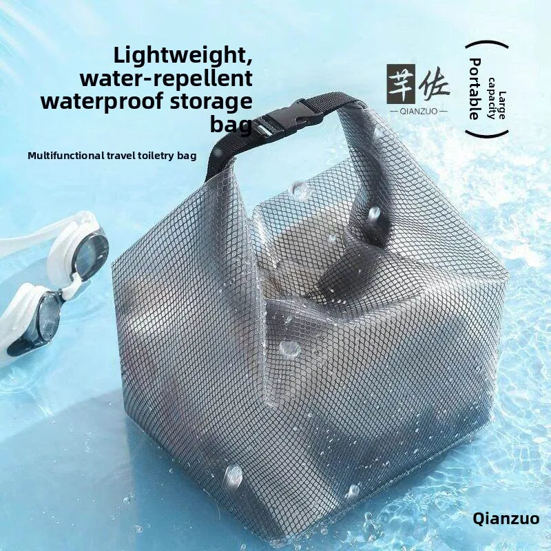 Waterproof Swimming Bag Large Capacity Swimming Suit Storage Bag for Men And Women Beach Fitness Toiletry Bag Square Handbag