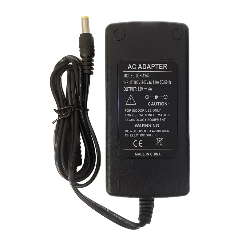 DC 12V 48W Adapter AC100V-240V transformator oświetleniowy 4A US EU AU UK wtyczka sterownik zasilania konwerter do taśmy LED CCTV