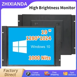 19 Inch 800 Nits Open Frame Touch Screen Monitor Industrial Equipment Use Display 1280*1024 Resolution With BNC VGA HDMI AV USB