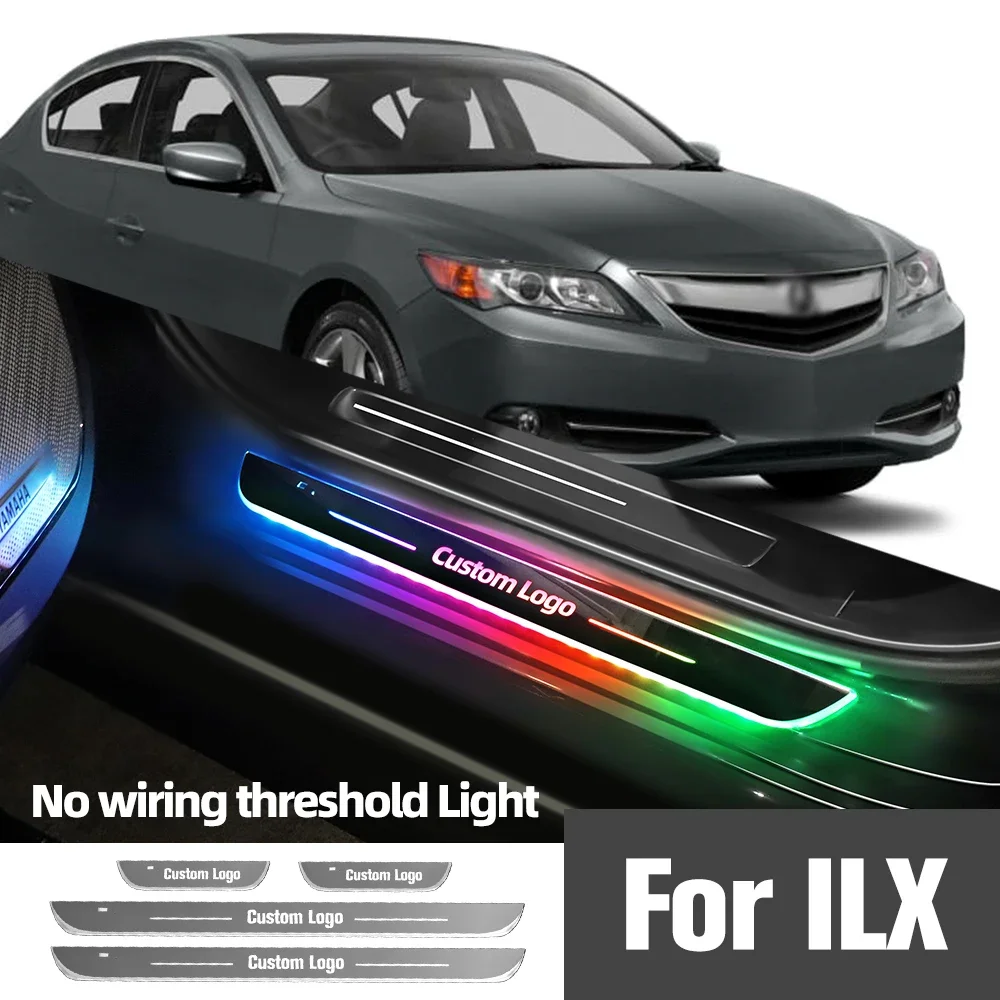 

For Acura ILX 2013-2017 2014 2015 2016 Car Door Sill Light Customized Logo LED Welcome Threshold Pedal Lamp Accessories