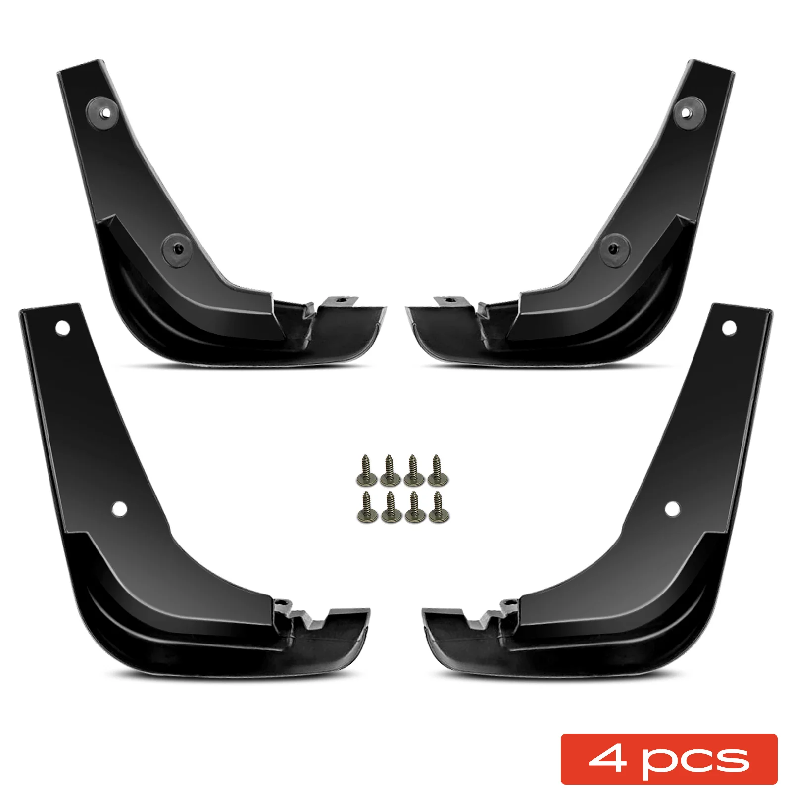 Frankberg 4x spatbord voor en achter voor BMW X3 F25 SUV 2010-2017