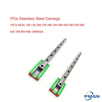 MGN7 MGN12 MGN15 MGN9 300 350 400 450 500 600 800mm miniature linear rail slide 1pcMGN9 linear guide +1pcMGN9H carriage CNC parts