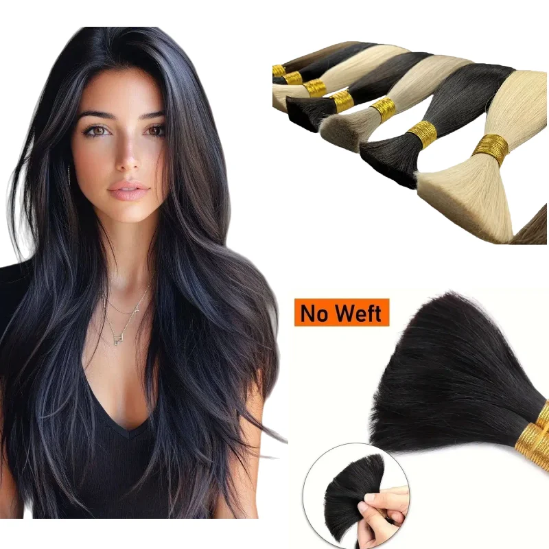 no-weft-bulk-hair-100-human-hair-50g-100g-12-26-inches-mix-colors-remy-hair-extensions-bundles