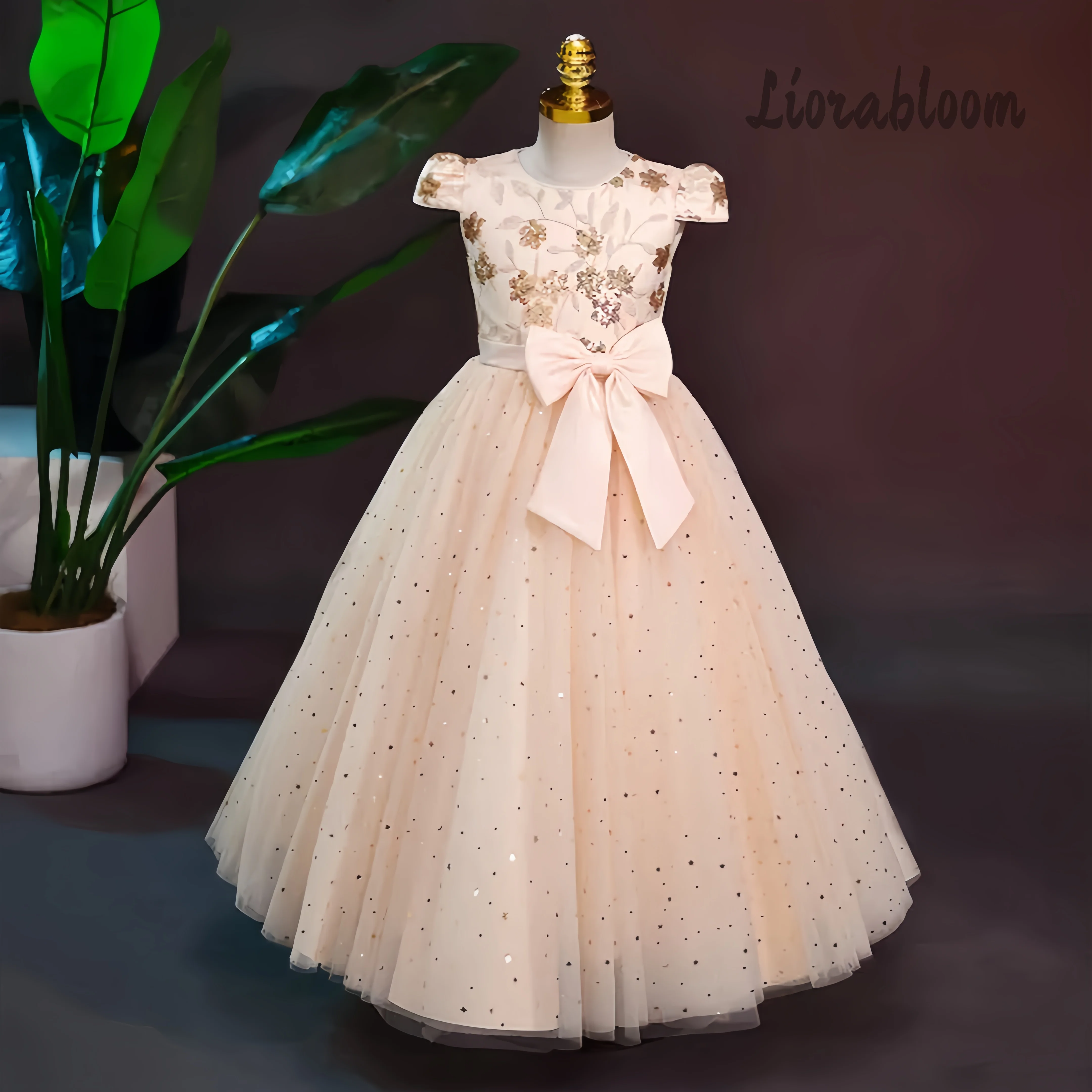 Formal Multicolor Evening Gowns Princess Style Flower Girl Dresses Exquisite Formal Wear Everyday Dresses Children's Hosting