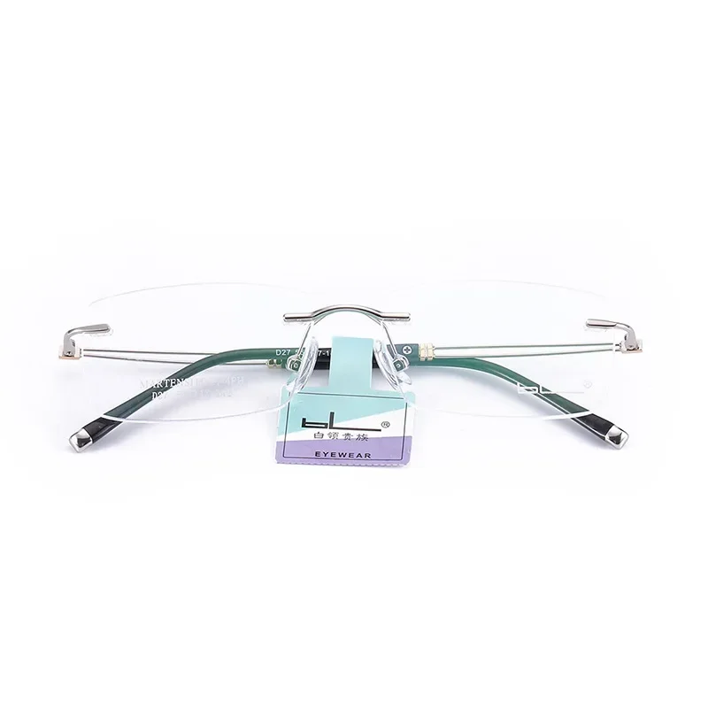 

Rimless Eyewear Men Eyeglasses Myopia Hyperopia Frames D72 Fashion Ultra Light Luxury Optical Prescription Glasses Frame