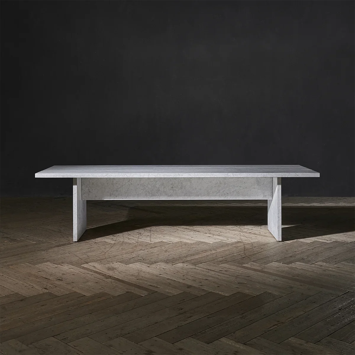 

z Luxurious Modern Marble Dining Table Minimalist Retro Mid Century Natural Marble Console Table