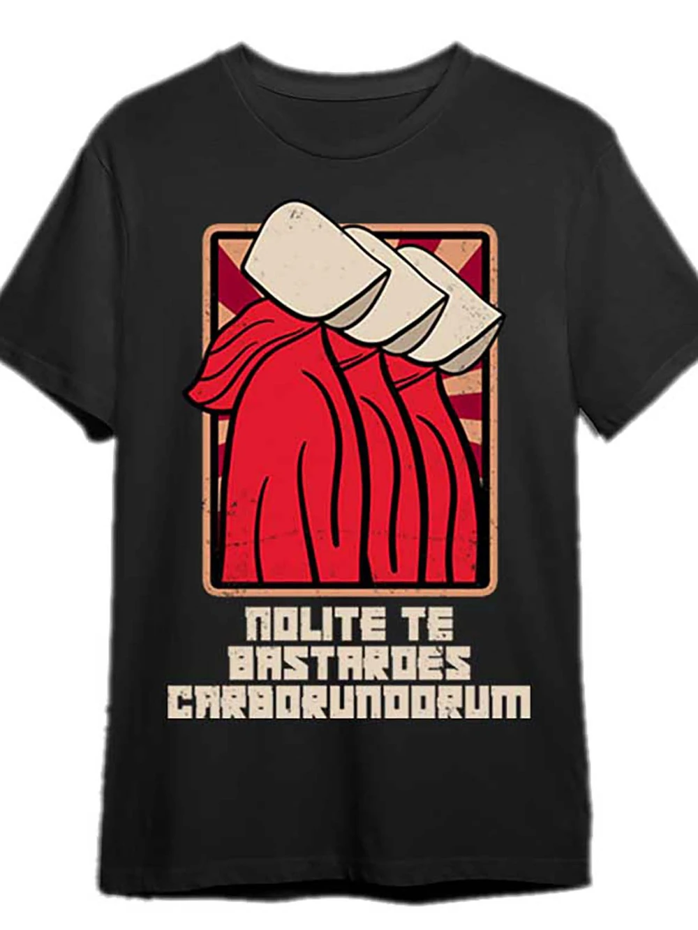 Nobody Handmaid- Handmaids Tale- T-Shirt Lustiges Herren-T-Shirt mit kurzen Ärmeln und Grafik. Herren-T-Shirts für den Sommer
