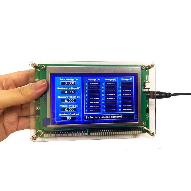 24S Lithium Battery Voltage Tester Display Show The Balance Condition In Real-time for 4 Lithium Battery Pack