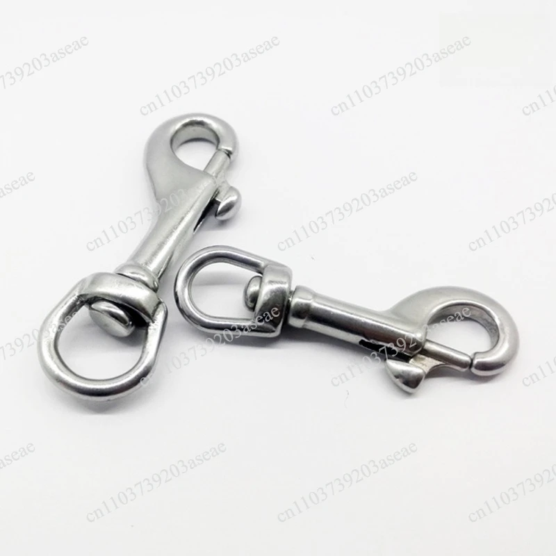 316 stainless steel rotating single head hook, pet leash hook, rotating spring hook