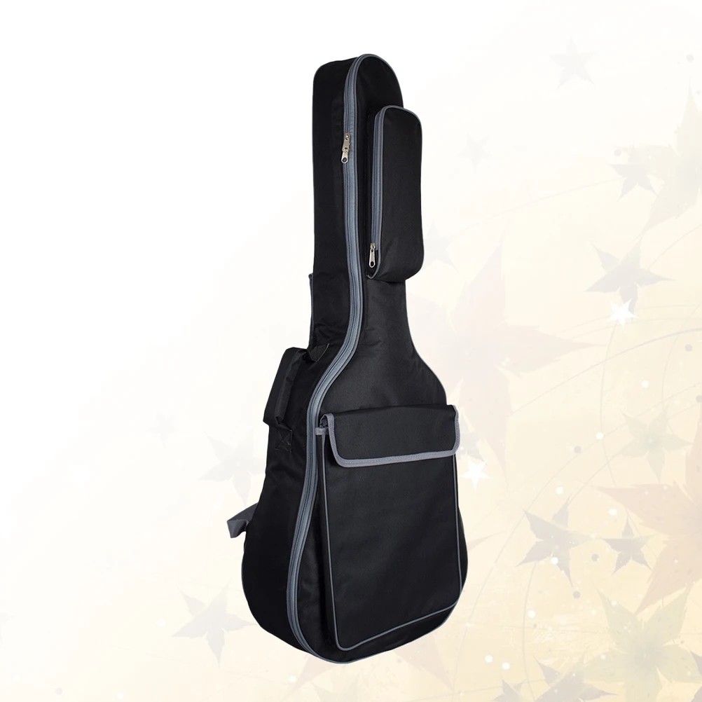

Bag Padded Gig Case Cover Guitar Double Straps Pad Musical Instrument Backpack Guitar Double Straps Thick Protection