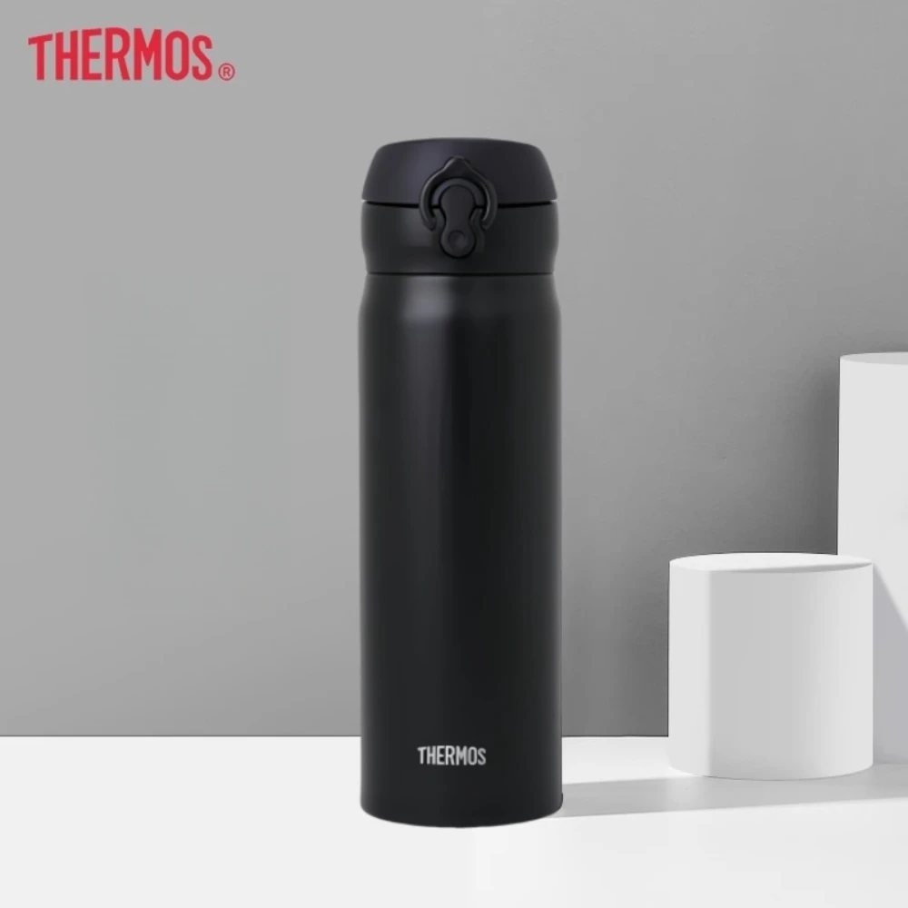THERMOS 350/500ML Water Bottle Vacuum Flask Stainless Steel Thermal Mug, Hot Cold Keep 6-12H,Leakproof for Office Outdoor Travel