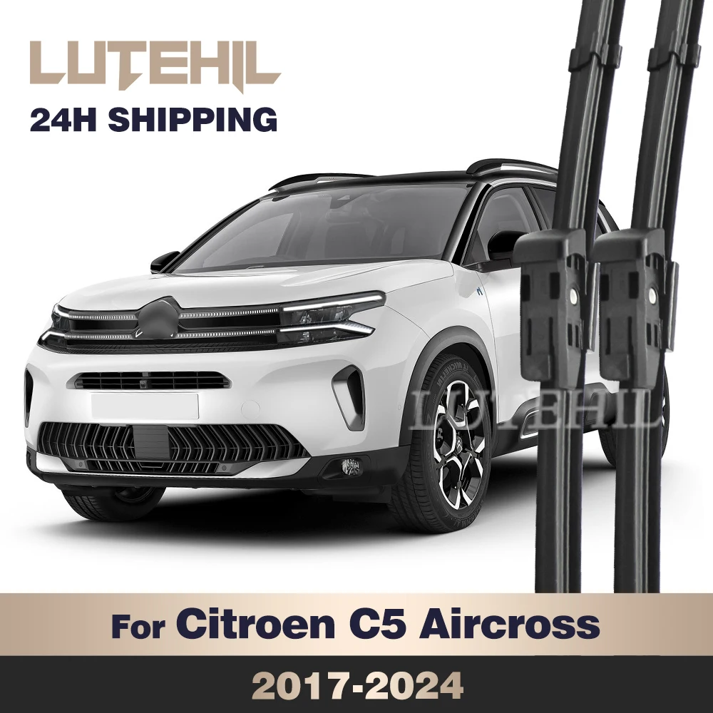 

For Citroen C5 Aircross 2017-2024 2018 2019 2020 2021 2022 Wiper Front Wiper Blades Windshield Windscreen Window Brush 28"+16"