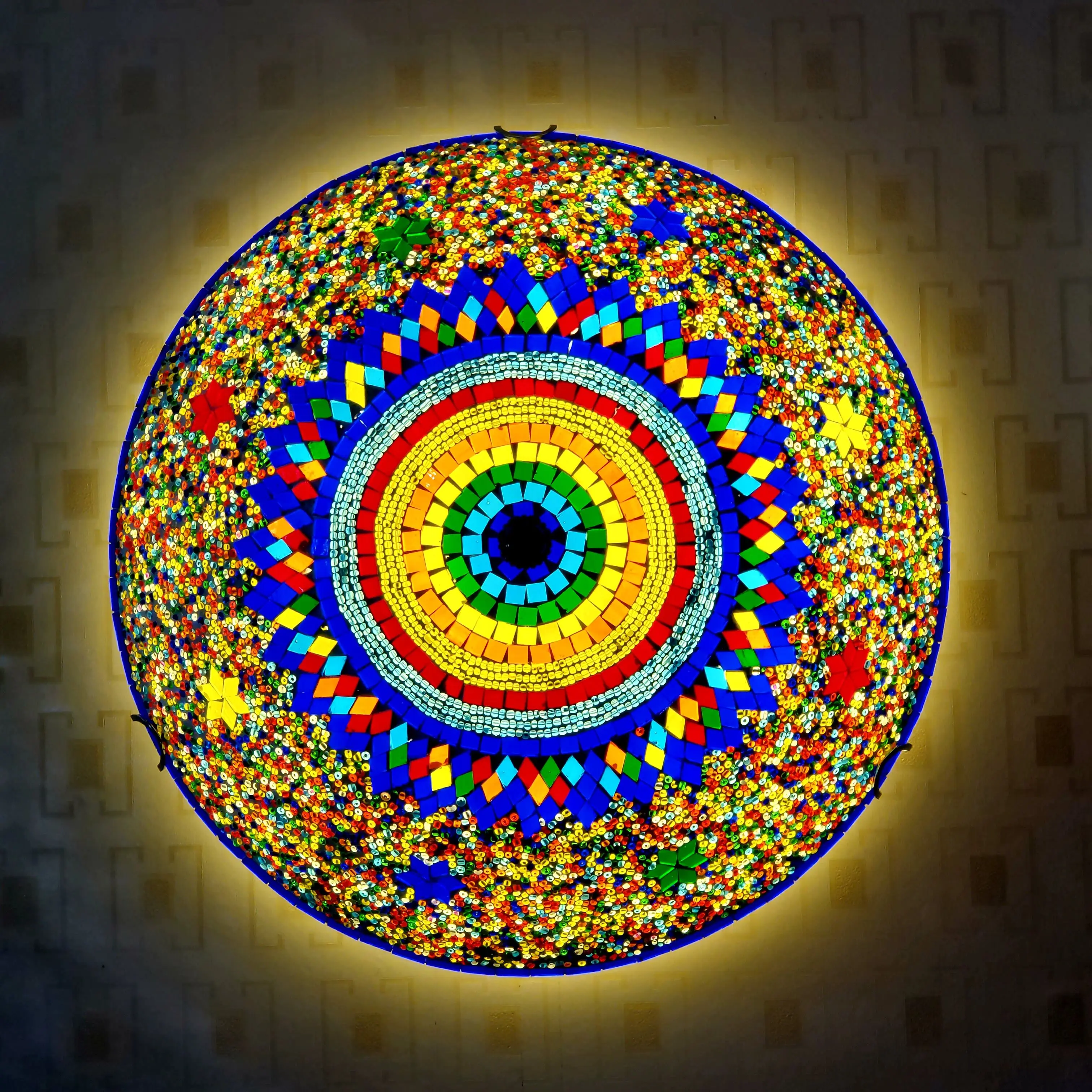 Exotic Romantic Turkish Flow-glass Classical Homestay Retro Art Room Coffee Aisle Foyer Tiffany Ceiling Light