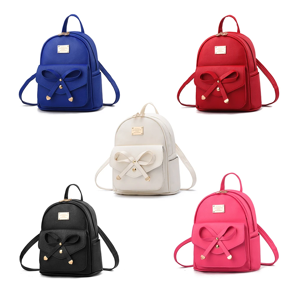 Mini mochila Linda para mujer y niña, bolso de hombro de cuero PU, nuevo