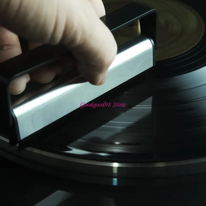 AntiStatic Carbon Fiber Brush Cleaning Tool for Vinyls LPs and Opticals Discs 