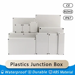 IP67 Waterproof Wire Junction Box Outdoor Housing Electrical Plastic Enclosure Screw Cable DIY Sealed Cases for Electronics