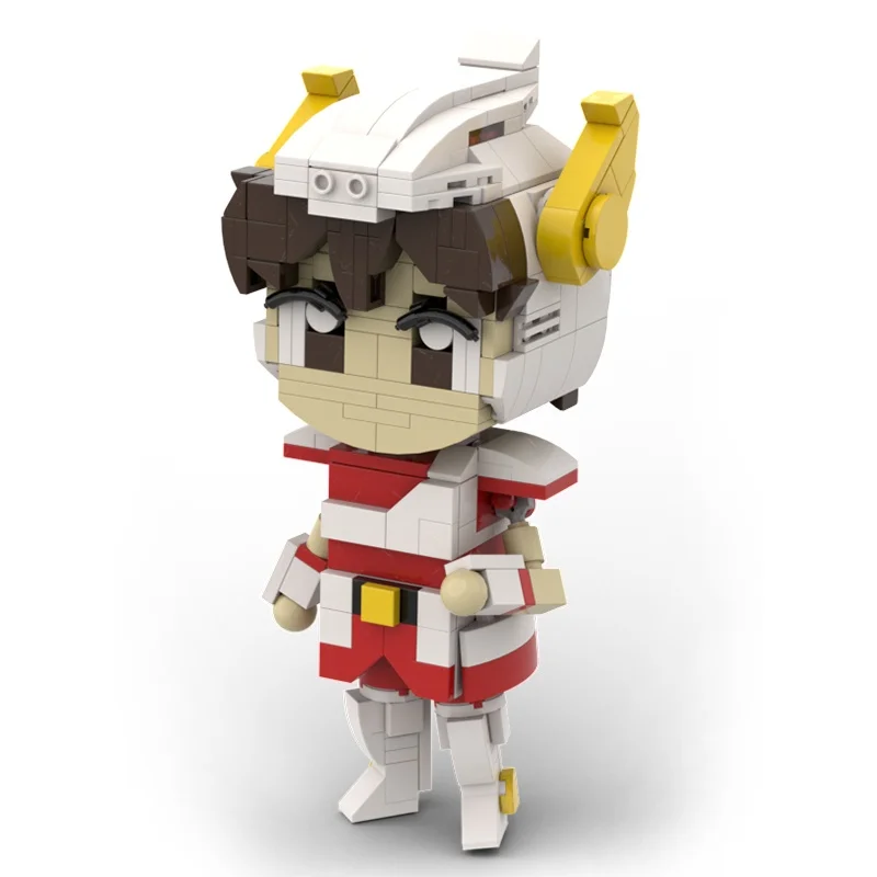 763pcs MOC Chibi Pegasus Seiya Brickheaded Model bouwstenen speelgoed Bouw idee Onderwijs kerstcadeaus Baksteen Kids