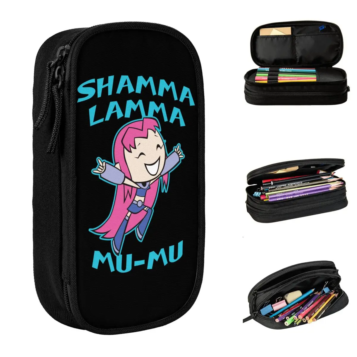teen-titans-go-starfire-shamma-lamma-mu-mu-estojos-de-lapis-novos-sacos-de-lapis-para-estudantes-de-grande-capacidade-material-escolar-caixa-de-lapis