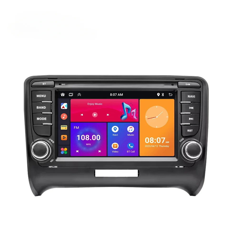 Android 13 For Audi TT 7inch 2din Portable 1024*600 Touch Screen  Wifi 4G Car Multimedia Android Radio Player GPS navigation