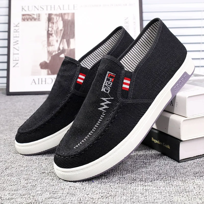 Large Size Autumn Fashion New Item Breathable Casual Comfortable Men's Shoes Versatile Lightweight Flat Sports Men's Shoes 2025