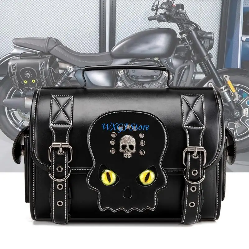 

37JE Classical Motorcycle Tool Holder Bag PU Bag for Long Distance Travel & Commute