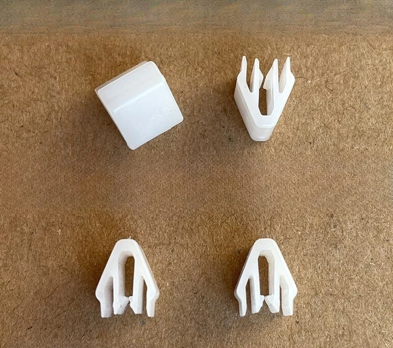 10 pieces, compatible with Tesla Model 3/Y central control panel buckle - original white plastic fixing clip