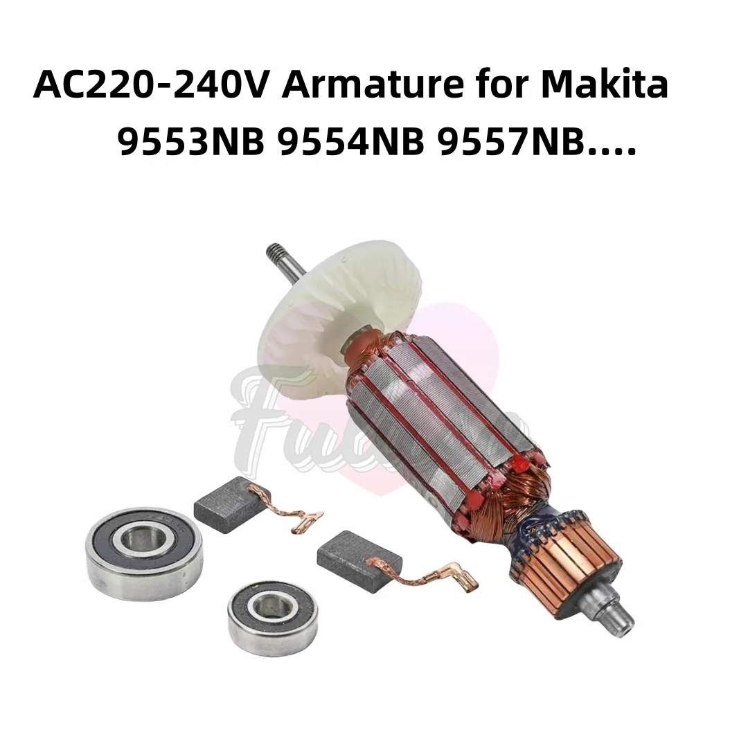 

AC220-240V якорь для Makita 9553HB 9553HN 9553HN 9553NB 9554NH 9554NB 9555HN 9555NB 9557NB роторный якорь статор катушки PartsD