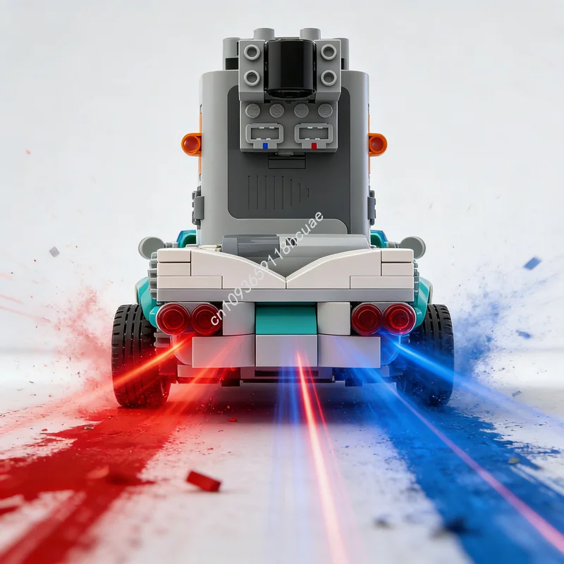 

236 деталей, конструктор MOC, техническая модель винтажного автомобиля на радиоуправлении, сборная модель, DIY, идея для подарка на Рождество, креативная игрушка