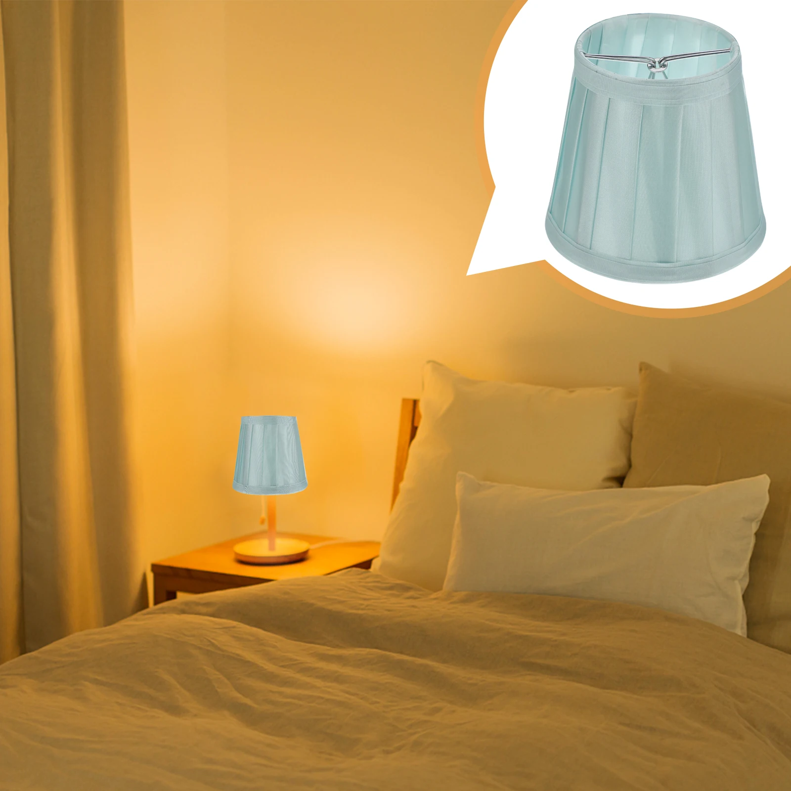 

Cloth Lampshade Table Lamp Shade Wall Lamp Shade Household Cover Pink Decorative Dust Proof Warm Bedroom Living Room