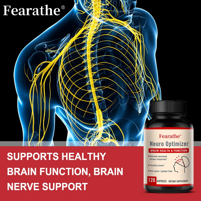 Neuro Optimizer Capsules, Neuronutrient Daily Supplement for Brain Focus & Nervous System Balance, Natural Antioxidant Support