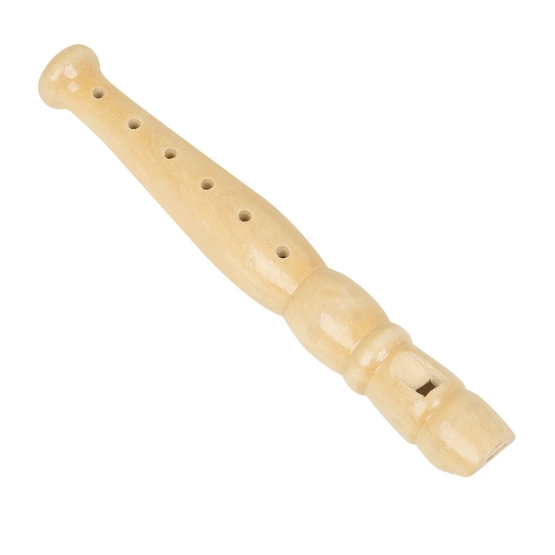 

Wooden Recorders Portable 6 Holes Clarinet Music Flute Musical Instrument Toy