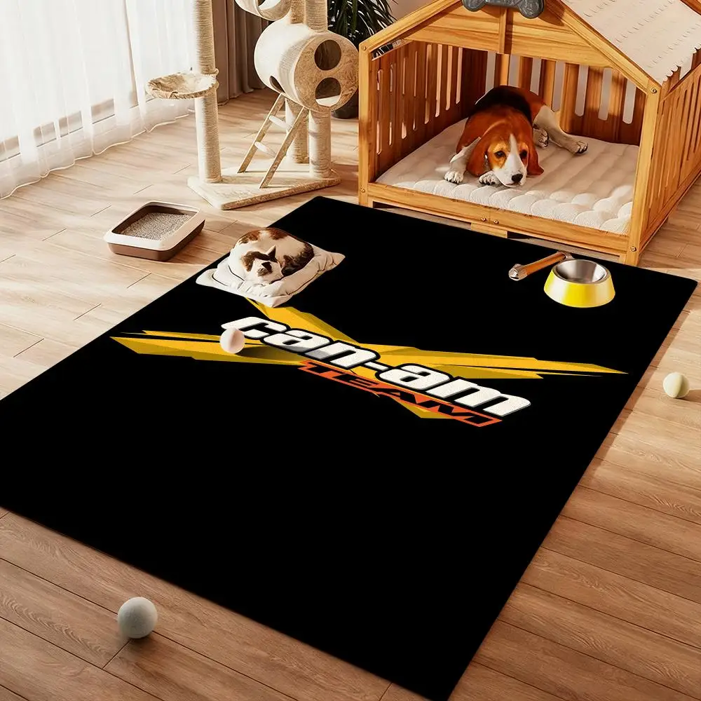 

C-CanS AM BRPs Moto Racing Logo Floor Mat Diatom Bath Mat Absorbent Quick Dry Non-Slip TPR Backing Soft Plush Draining Rugs