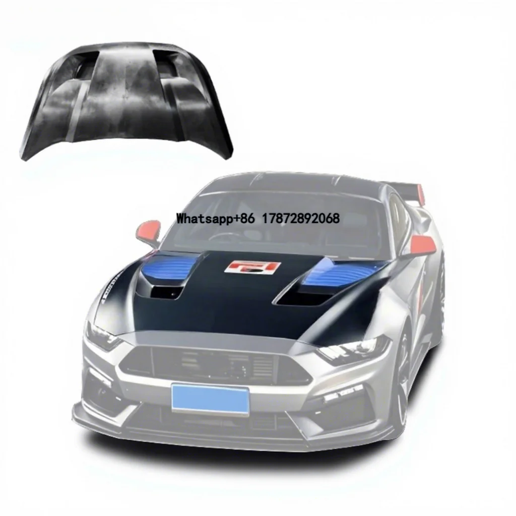 

BTC New Arrival Mustang Carbon Fiber Hood for 2024+ Mustang Modified GT3 Style Carbon Fiber Open-Hole Ventilated Hood