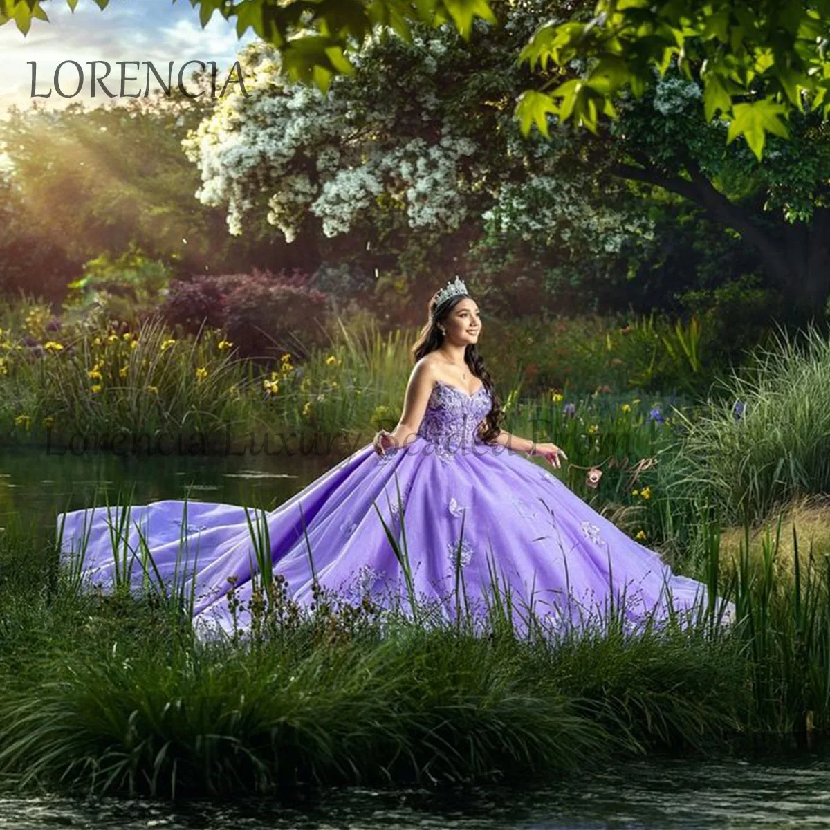 Mexican Applique Beaded Quinceanera Dress Strapless Detachable 3D Flowers Ball Gown Sweet 16 Customized Vestidos De 15 Años