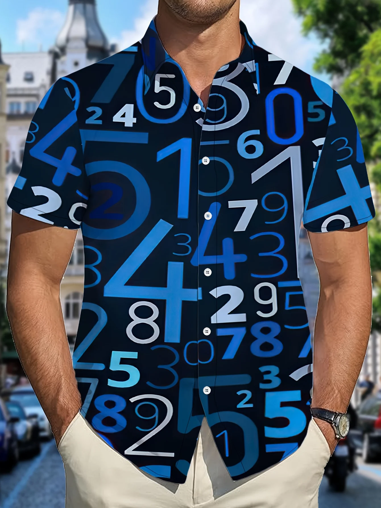 Hawaii Men's Casual Fashion Short Sleeve Shirt New 2025，