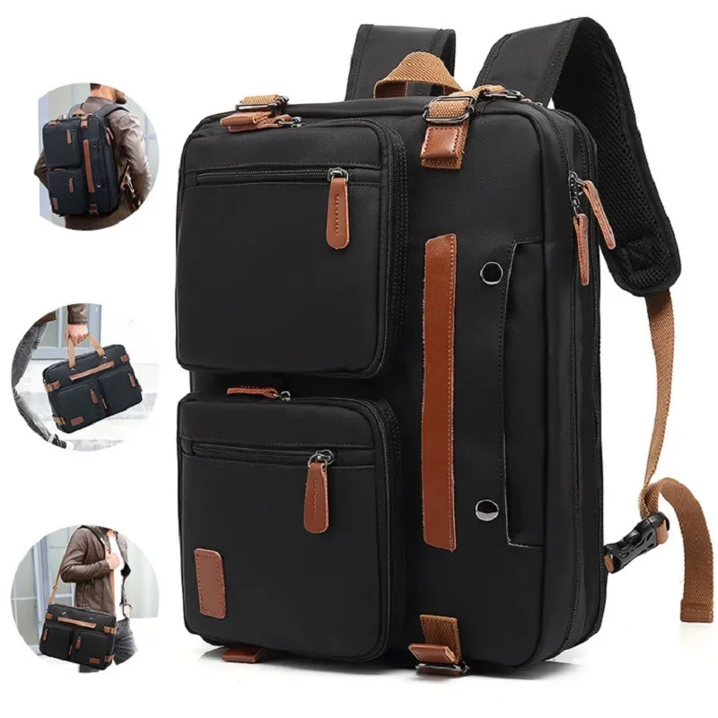 

New Unisex Multi-functional Backpack Bag Crossbody Student Schoolbag Business Handbag Computer Bag Outside Men's Backpack