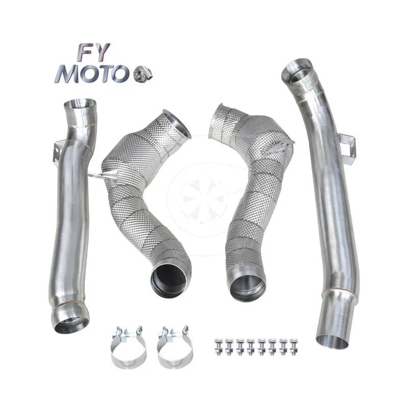 

Exhaust Catted Downpipe for Amg Gt/Gtc/Gts/Gtr 2015+ with Heat Shield