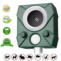 Crow Seagull Cat Sonic LED Solar Powered Chaser Humane Keep Animals Away Bird Deterrent Animal Repeller Pest Repellent Scarer