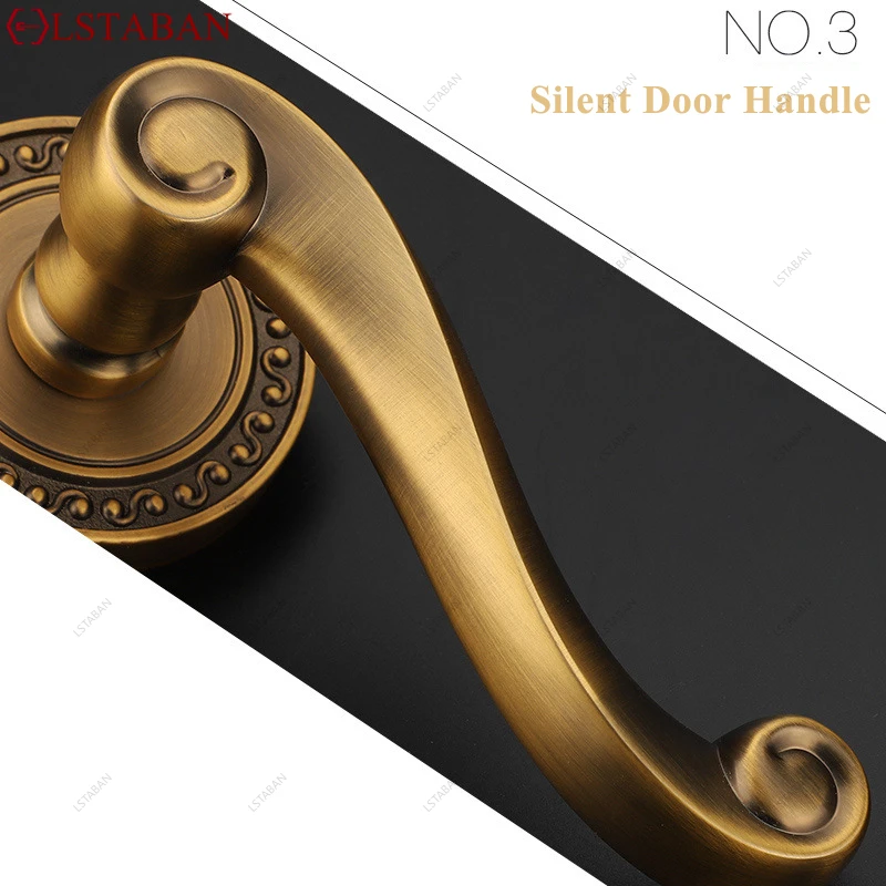 قفل باب مغناطيسي من سبائك الزنك لغرفة النوم والحمام الداخلي مضاد للسرقة وقفل ميكانيكي لأجهزة تجديد المنزل وقفل باب صامت #5